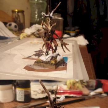Wood Elves winter Dryad by Decreep