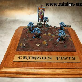 Crimson Fists Combat Squad with 25th Anniversary limited sergeant by MinionStudio