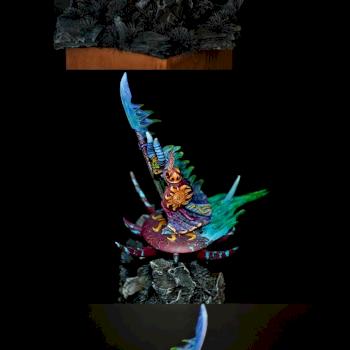 Tzeentch Chaos Lord on Disc of Tzeentch by TM8671