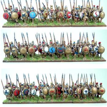 15mm Xyston Hoplite Phalanx by ghpainting