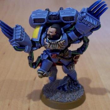 Wolf Guard jump pack leader by paladian