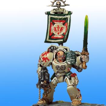 Deathwing Terminator Sarge by 40kdarkangels