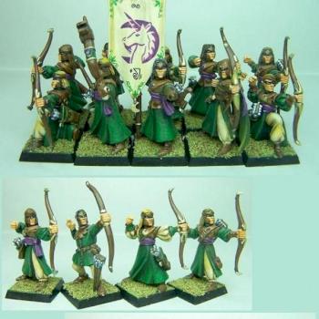 Unité de la Licorne / Archers Elfes Sylvains by sceolan