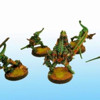 Striking Scorpions and Exarch by Red hood Miniatures