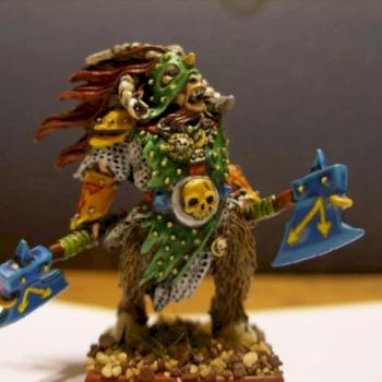 Beastman warlord by Ghazghkull