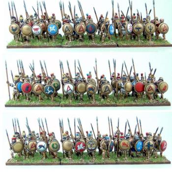 15mm Xyston Hoplite Phalanx 3 by ghpainting