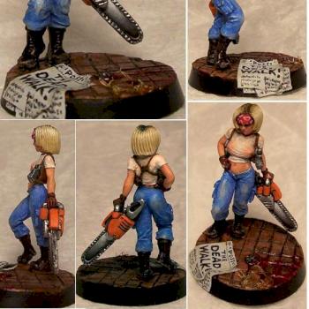 Ashley Campbell, female zombie hunter by funnymouth