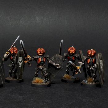 Necron Lychguards of the Pumpkin Dynasty (Halloween) by BloodyBeast.com