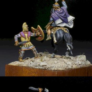 Thessalian commander in battle by Lazy Hedgehog