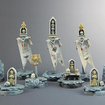 Sisters of Battle objective markers by Plebicidal