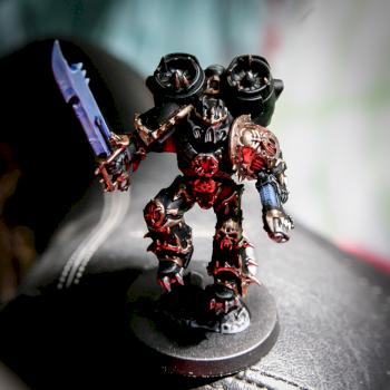 Chaos Space Marine Black Legion Raptor by bevan