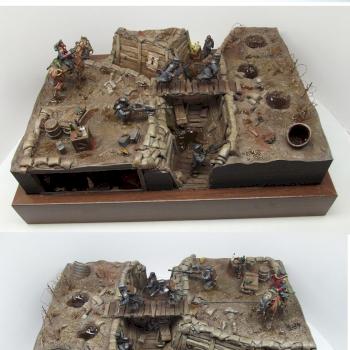 Death Korps of Krieg: Trench Warfare Diorama by Herr Oberst