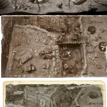 Death Korps Trench Warfare Diorama WIP by Herr Oberst