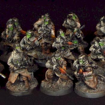 Death Korps of Krieg Infantry Squad Advancing by Awaken Realms