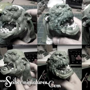 Ork Bust Work in Progress by Scibor