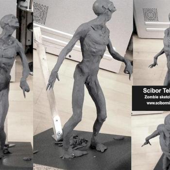 Zombie Sketch by Scibor