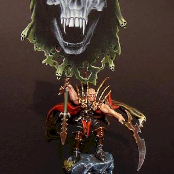 Vampire Counts Hero with Battle Standard Bearer by slawek