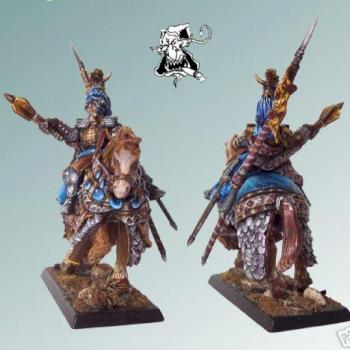Bretonnian Duke on Warhorse Converted and Painted by yahooart