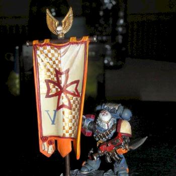 Standard-Bearer from the burning Templars by Angelus65