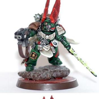 Dark Angels 3rd Company Commander by LupoLoopy