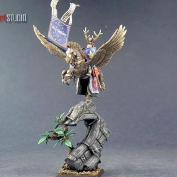 Bretonian Pegasus Knight by grey fox