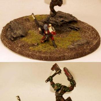 Diorama: Ork vs. Tau by Takai Mar