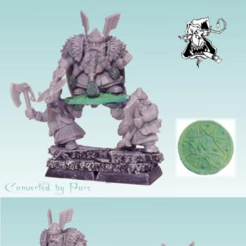 DWARF LORD with SHIELDBEARERS Converted Warhammer FB by Purc