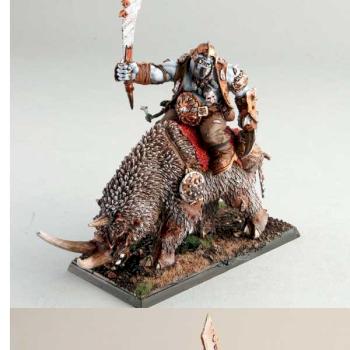Forge World Thunderlord  Rhinox Rider Champion Ogre Kingdoms by rlgphoto