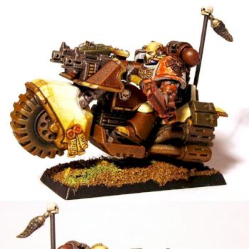 Space Marine Captain on Bike by 1zzy5