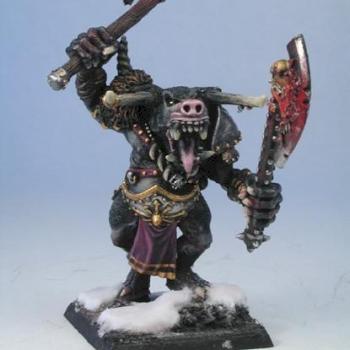 Beastmen Slaanesh Doombull by candypalmer
