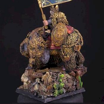 28mm/30mm Dwarf King on War Bear by rene