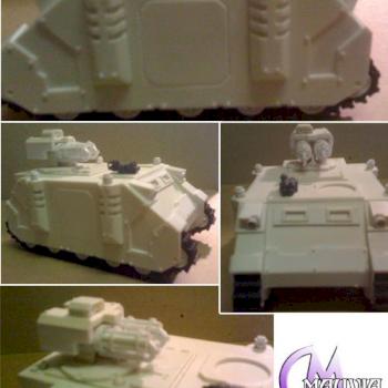 Twin-Linked Assault Cannon Razorback scratchbuild by mauvia
