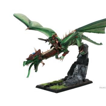 Wood Elf Highborn on Forest Dragon by ashley hensey