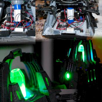 Yet Another Illuminated Necron Monolith by shineangelic