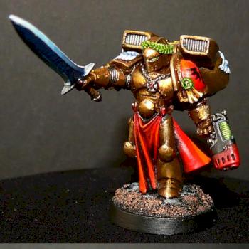 Blood Angel Captain by girlpainting