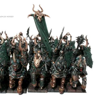 Warriors of Chaos Nurgle Knights by ashley hensey
