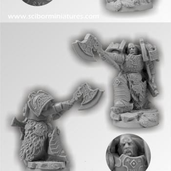 Celtic SF Warrior from Scibor Monstrous Miniatures by Scibor