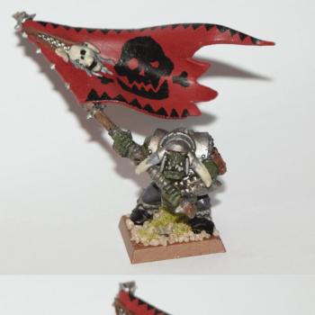 Ork with banner by Mariusz Matysiak