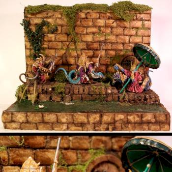 Cadwallon Ophidian diorama by irongollem