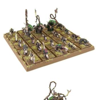 Skaven Giant Rats with converted Packmasters by richardvan