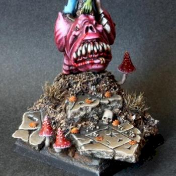 Night Goblin Boss on Giant Squig by LONGER_TOM