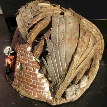 Shipwreck dwelling by havre