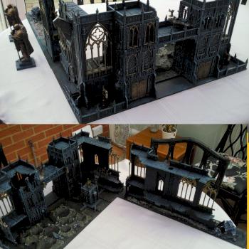 Warhammer 40k Terrain Modular Cathedral Fortress Huge by rob22
