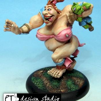 Micheline Bloodbowl ogress by ptdesignstudio