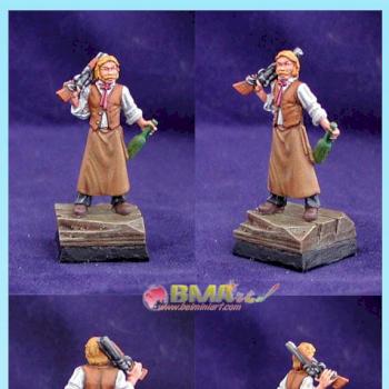 Mickey O´Doul,Wild West Batender by belminiart