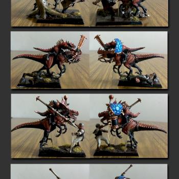 Lizardmen cold one cavalry by Rob.O