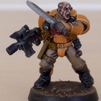 Imperial Fists Scout Veteran Sergeant by pig of sparta
