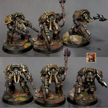 3 Chaos Space Marine Terminators - Black Legion by jarhead