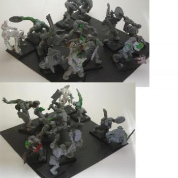Squabbling Orcs by terryanddeidra