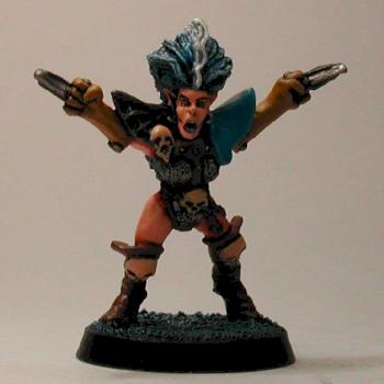 Blood Bowl Dark Elf Witch by ghorghor